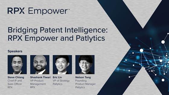 Bridging Patent Intelligence: RPX Empower and Patlytics